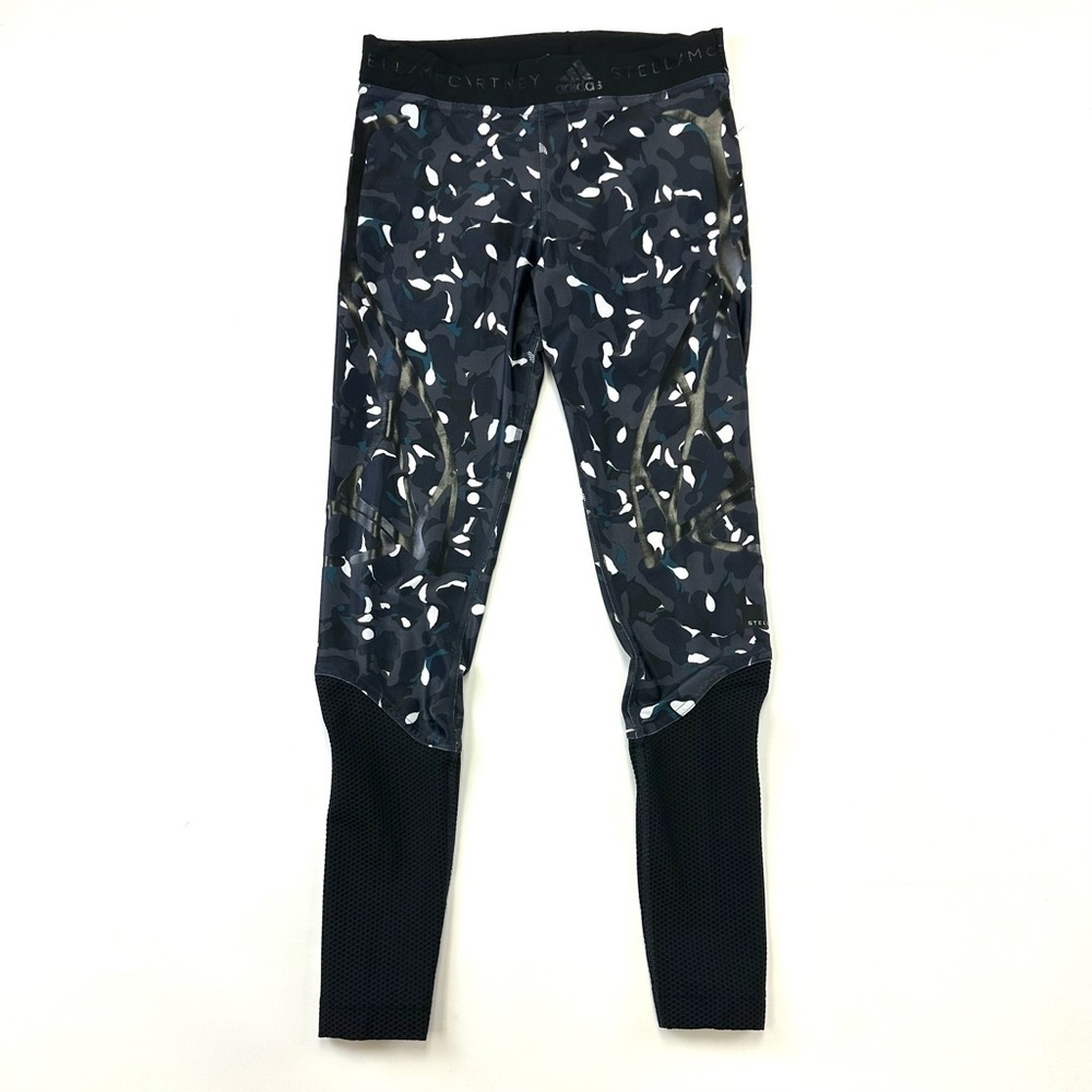 Stella McCartney x Adidas camo print/mesh yoga sport running pant legging Small